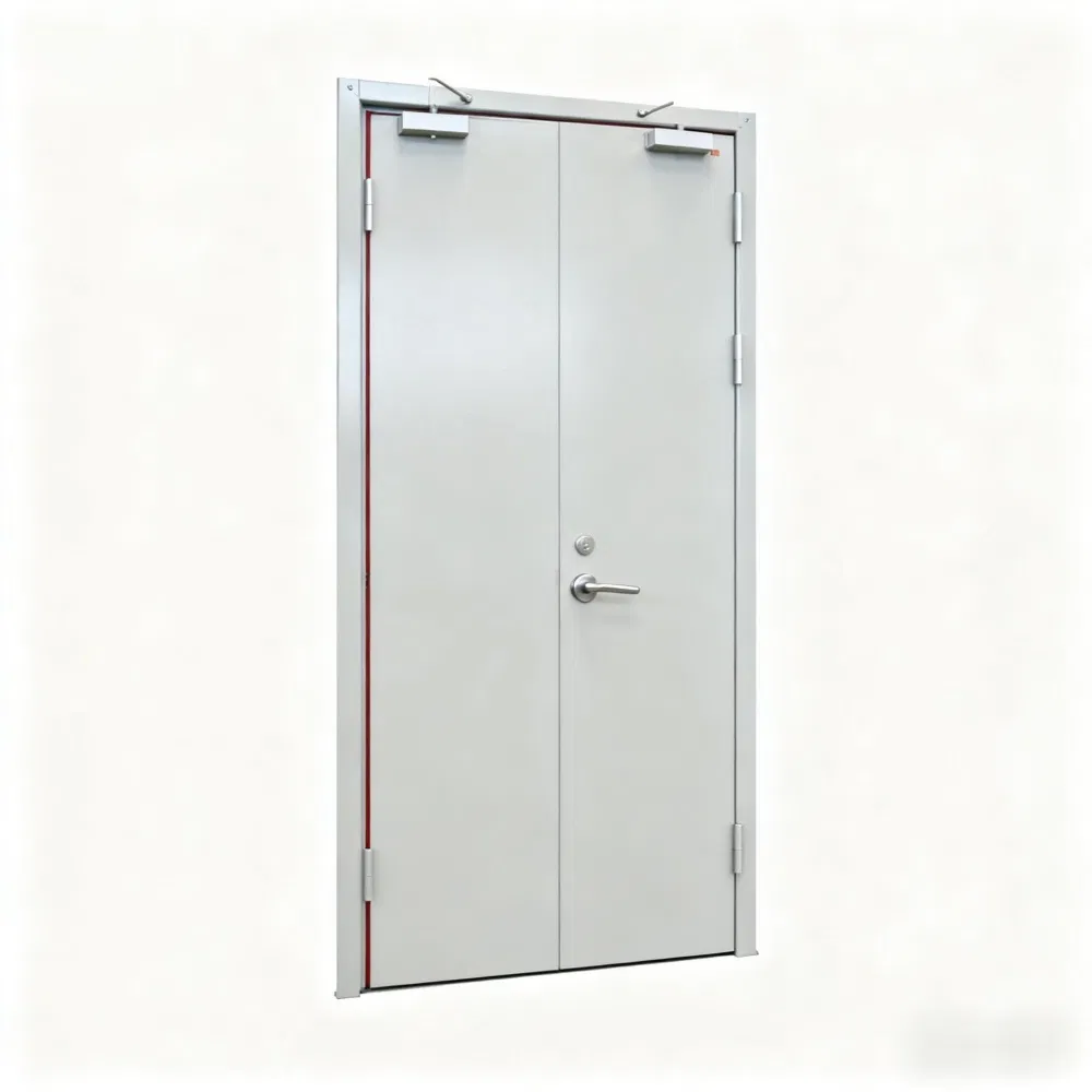 Fire-Rated Galvanized Steel Door with Auto Closer- Commercial Grade for Office & Retail Use