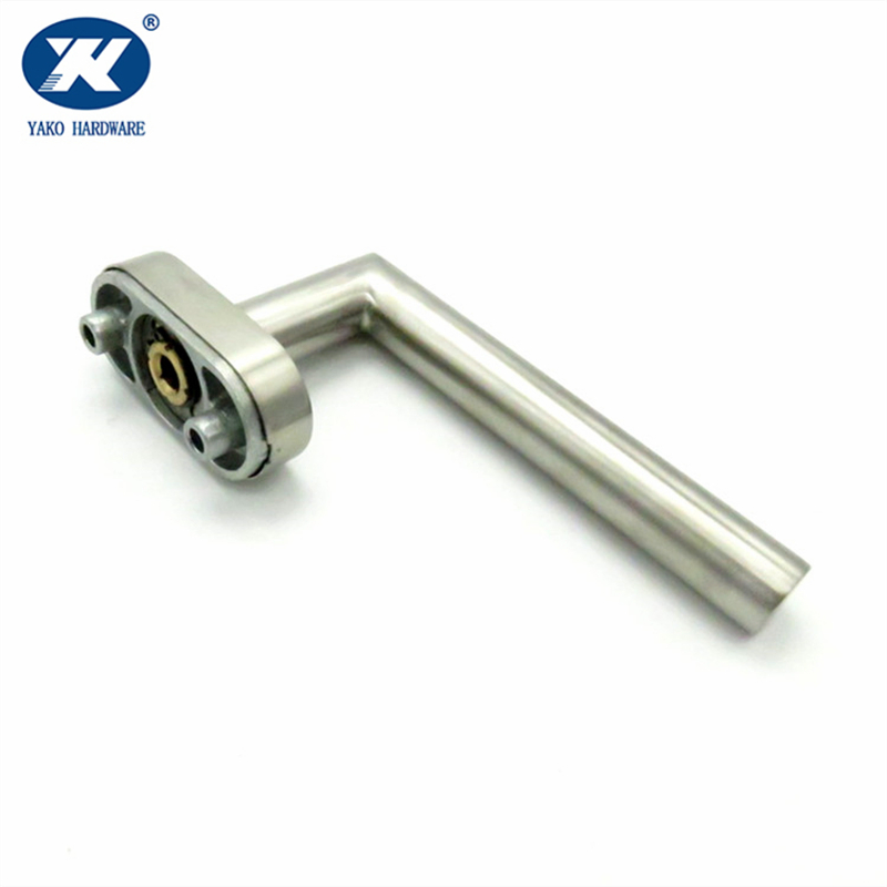 Factory Stainless Steel Doors Tubular Window Handle with Zinc Alloy Base and Brass Head
