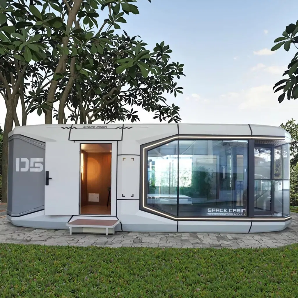 Mobile 8.5m Space Capsule House Prefab Capsule House for Hotel Office