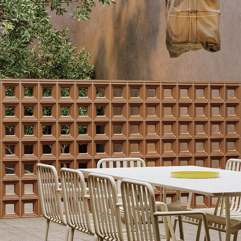 Perforated Brick Partition Wall Art Panel Resin 3D New Interior Decoration Product