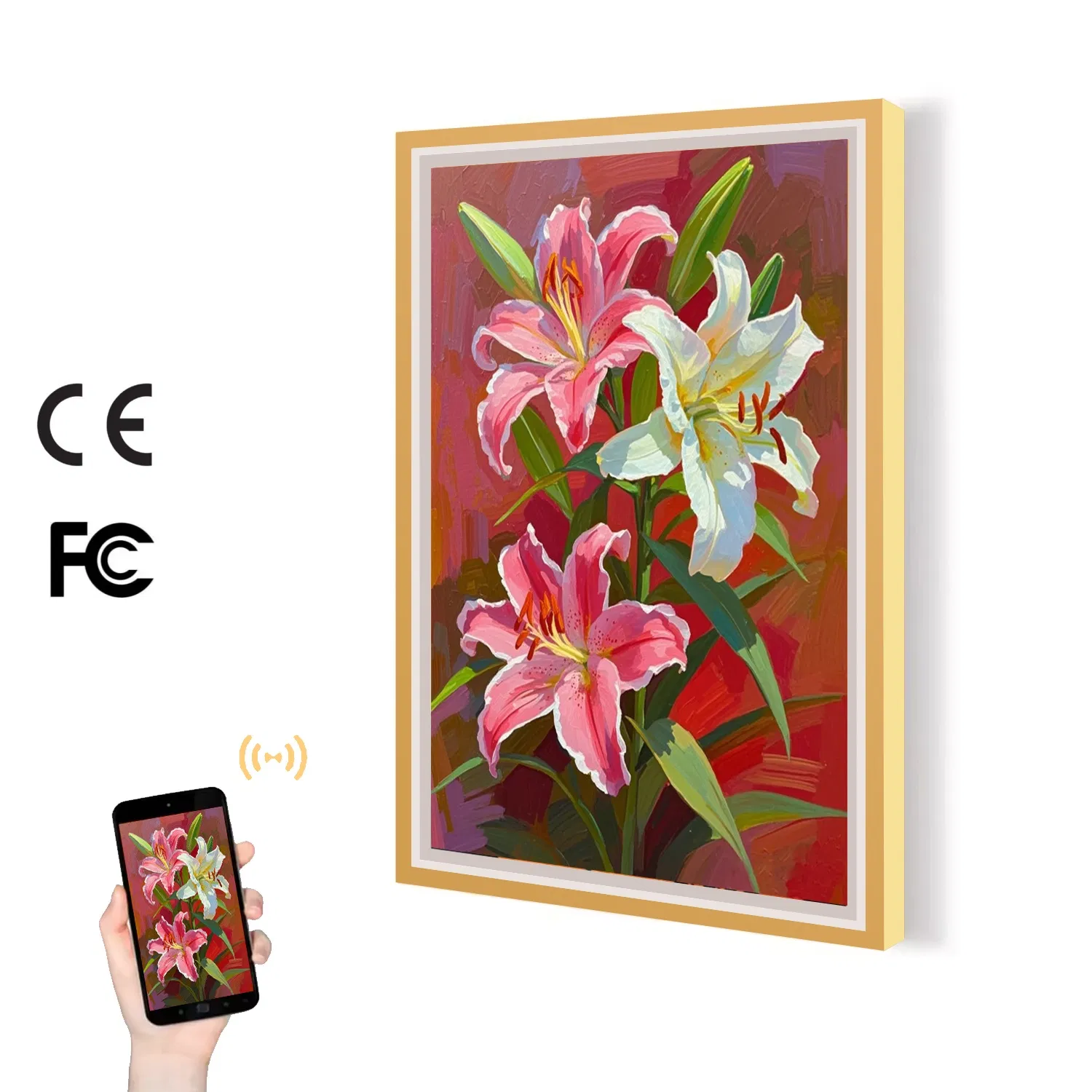 Видеостена в деревянной раме для бизнеса