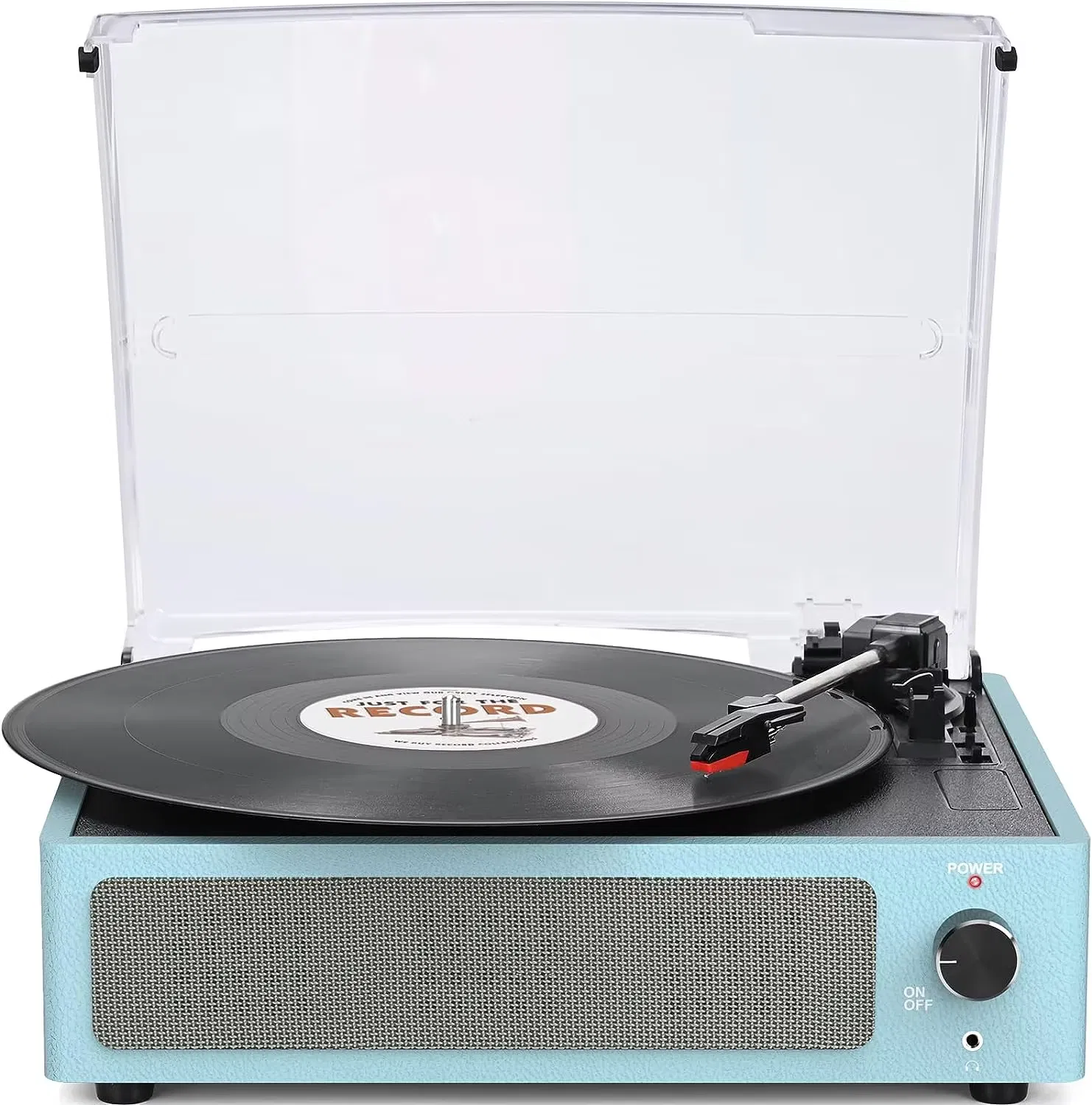New Clear Acrylic Cover Turntable Factory Supply Wooden Retro Vinyl Record Player