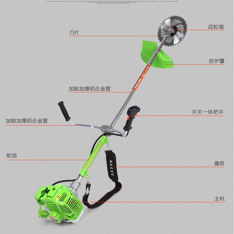 Gasoline Backpack 2 Stroke Mini Paddy Rice Wheat Grain Harvester