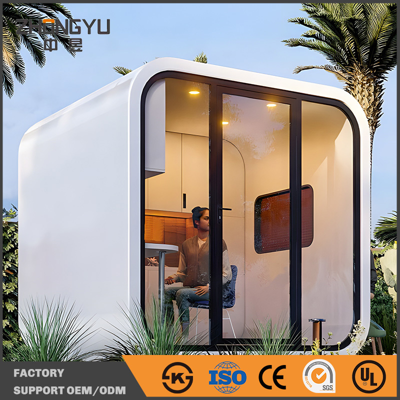 Future Style Apple House Modular Residential Living Space with Panoramic Vision Smart Comfort System Prefabricated Cabin