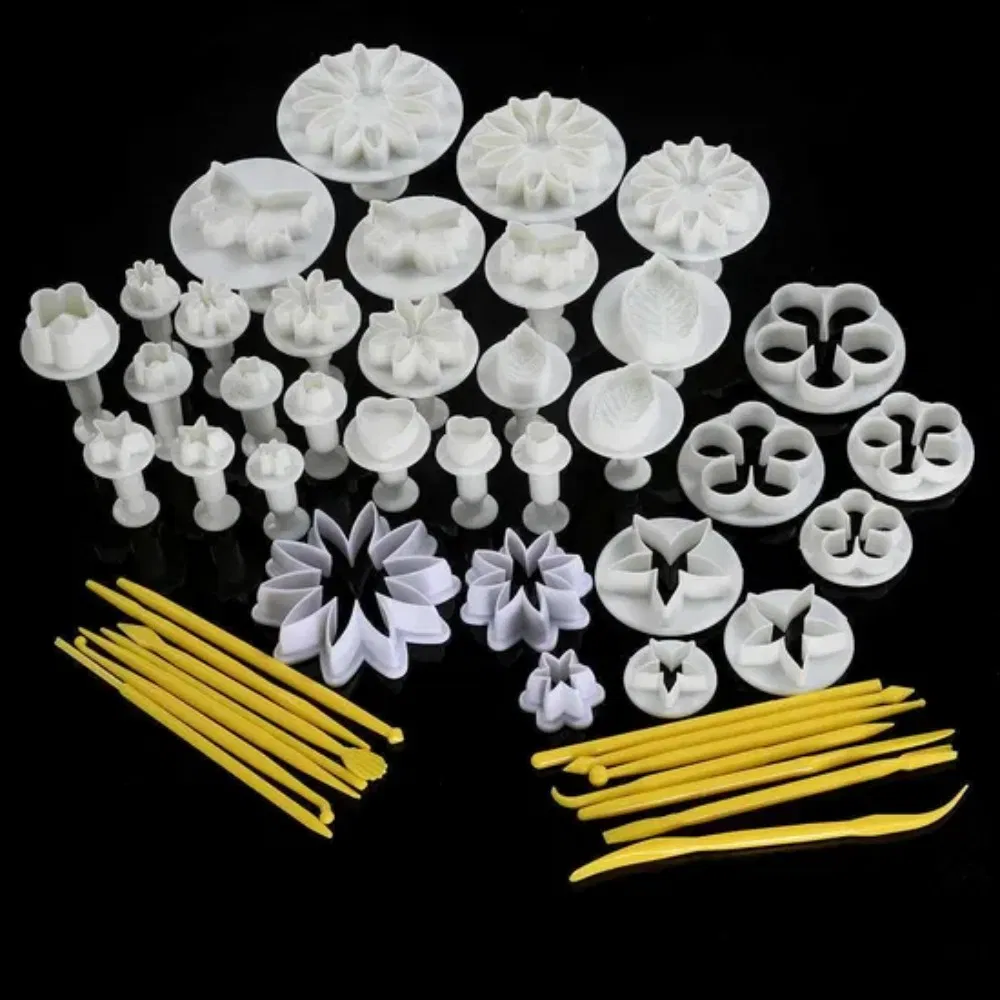 Smoother Embosser Molder Fondant Cake Cutter Mold Tool Set