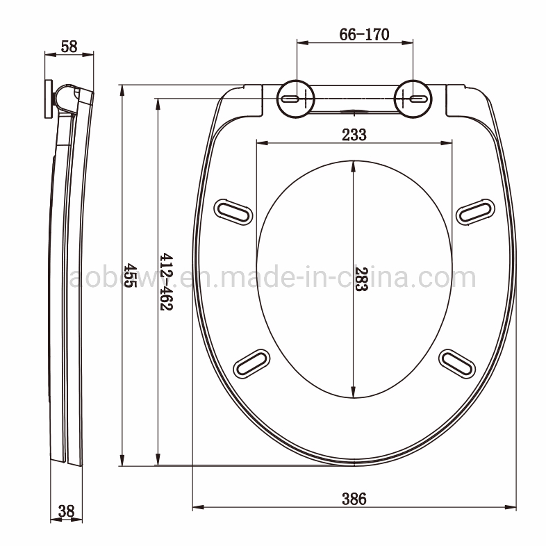 European Size Urea Removeable Toilet Seat, Best Price, Kids Toilet Seat (Au202)