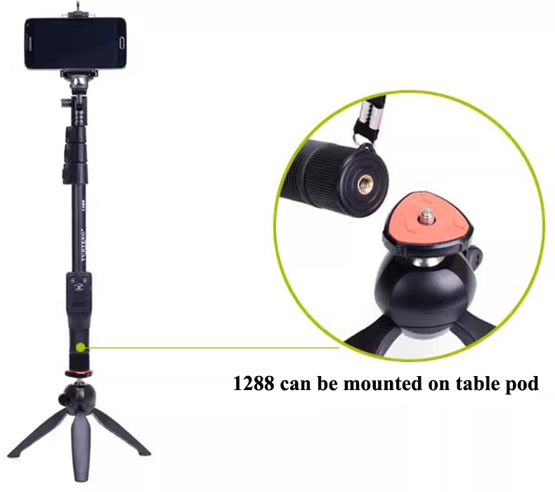 Yunteng Yt-1288: Versatile Selfie Stick for Smartphone Cameras