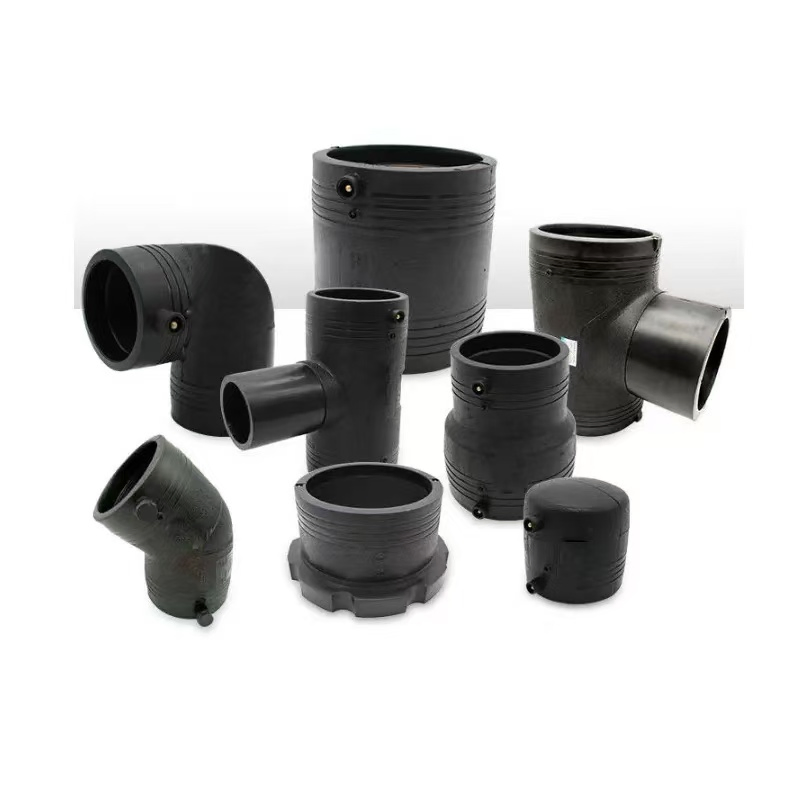 PE100 HDPE Pipe Fittings Electrofusion Elbow Tee Flange Coupling Weld Water Irrigation Industry Cast Polyethylene Industry