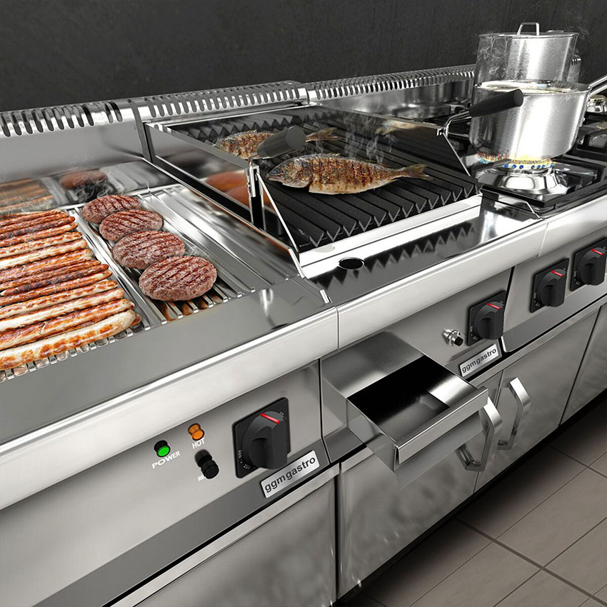 Hot Sale Cooktop Kitchen 1200cm 6 Burner Gas Stove