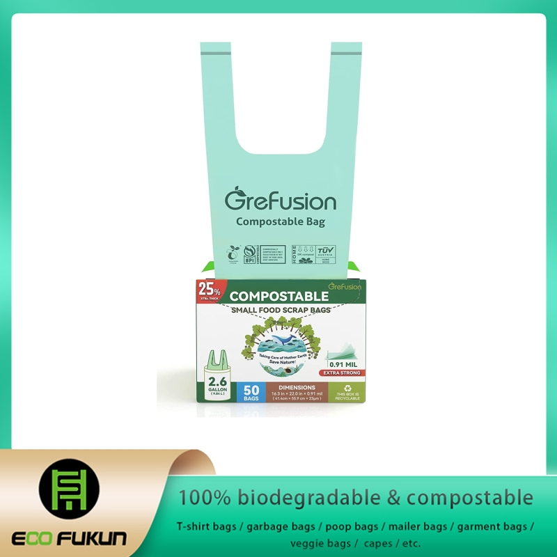Compostable Kitchen Food Scrap Bags, Biodegradable Refuse Sacks