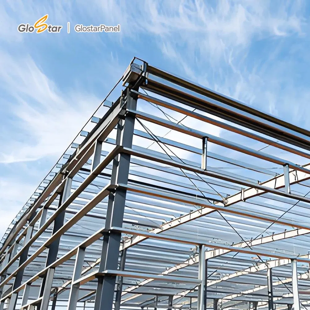 Multi Story Prefabricated Steel Structure Office Building Factory Construction