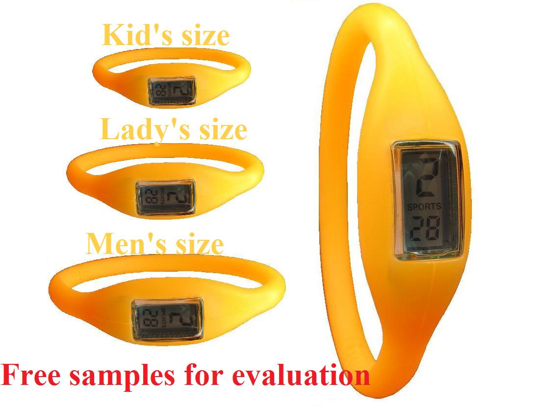 Fashion Wrist Watches With Orange Wristband (FW-213)