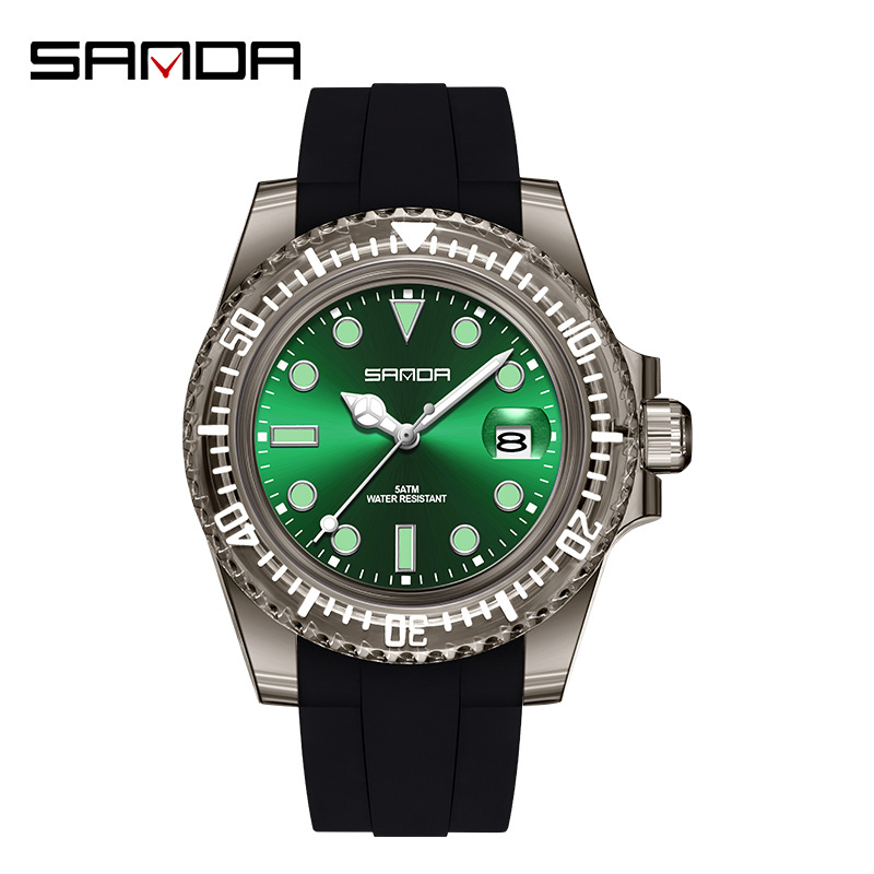 Quartz Watch Fashion Sports Style Waterproof Calendar Casual Creative Student Wristwatch