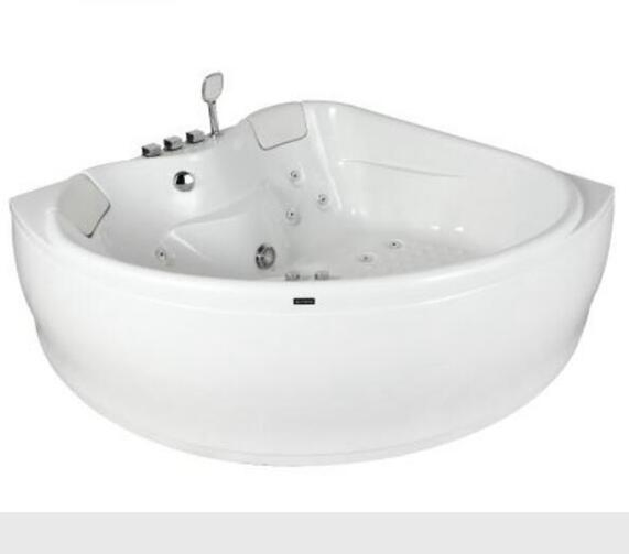 Угловая акриловая ванна 150x150x65 см с гидромассажем