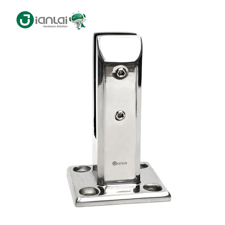 Stainless Steel Glass Railing Holding Clamp Glass Spigot
