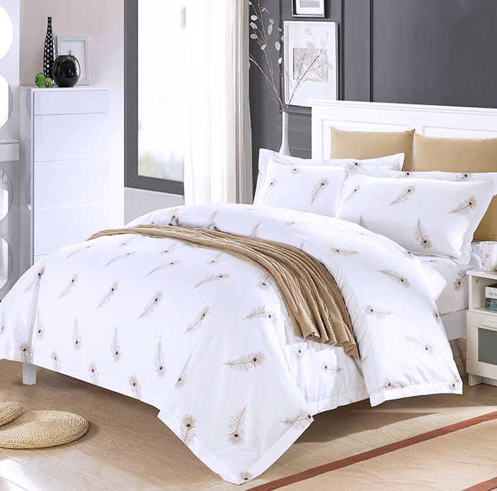 Luxury Design King Size Printed Home Airbnb Bedding Sheet Duvet Cover Set