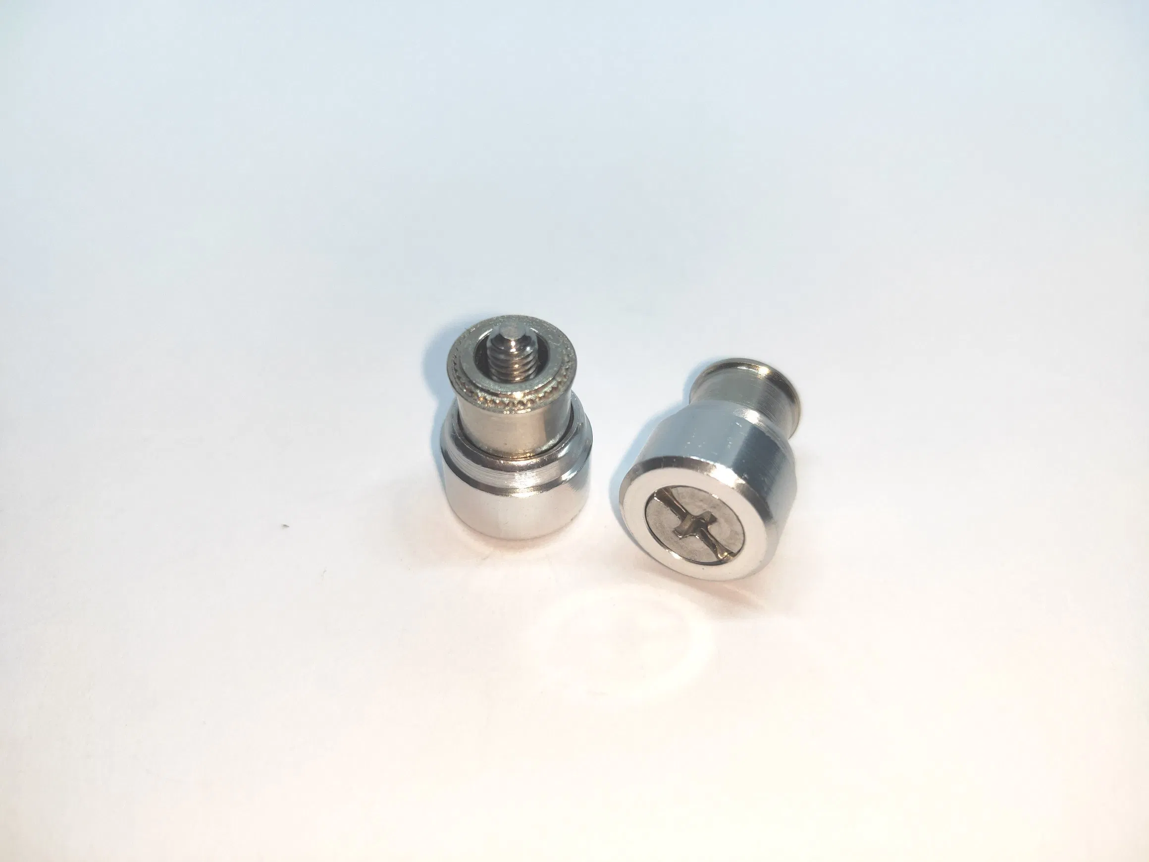 PF11-M6-1 Aluminum Thumb Knurling Knob Stainless Steel Spring Loaded Flush Mount Fastener Captive Panel Screw