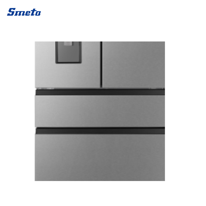 Black Silver Frost Free Refrigerator with Water Dispenser
