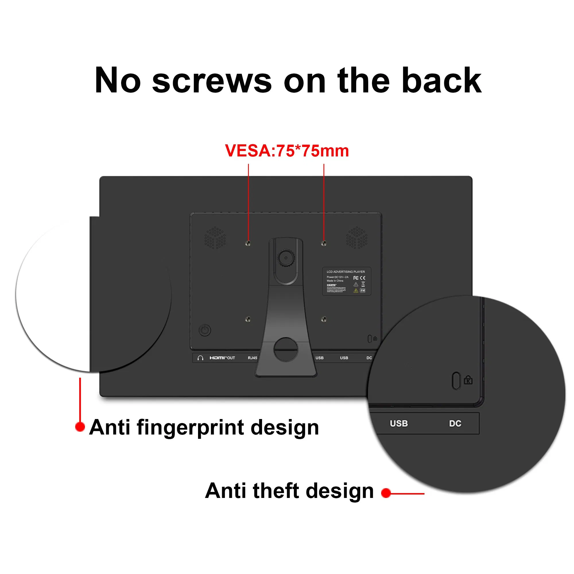 Digital Signage Android 15 Inch Media Player Android LCD Touch Monitor Advertising Screen Cms Digital Signage Tablet