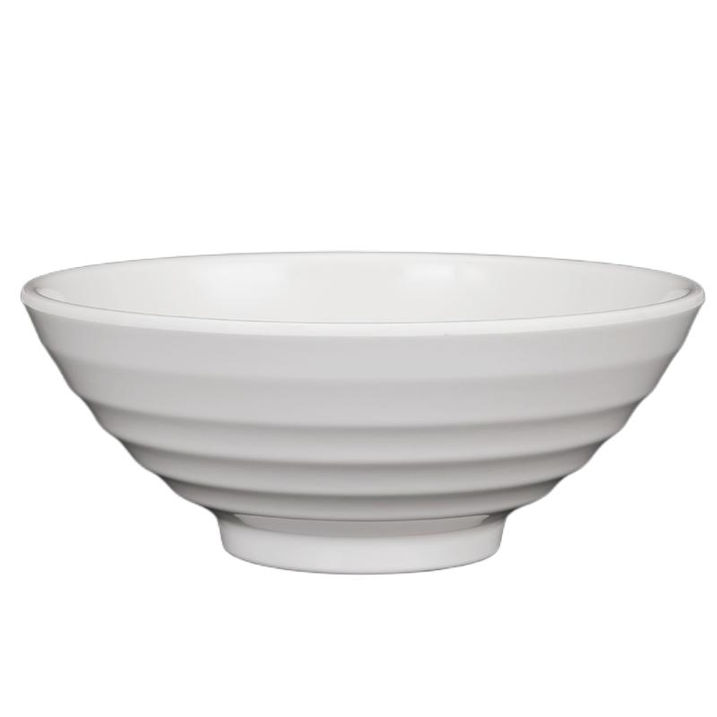 Wholesale A5-A8 Thickened White Melamine Noodle Bowl Restaurant Melamine Tableware Ramen Bowl