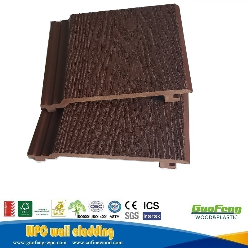 Exterior Waterproof WPC Wall Panel Anti UV WPC Wall Cladding Outdoor
