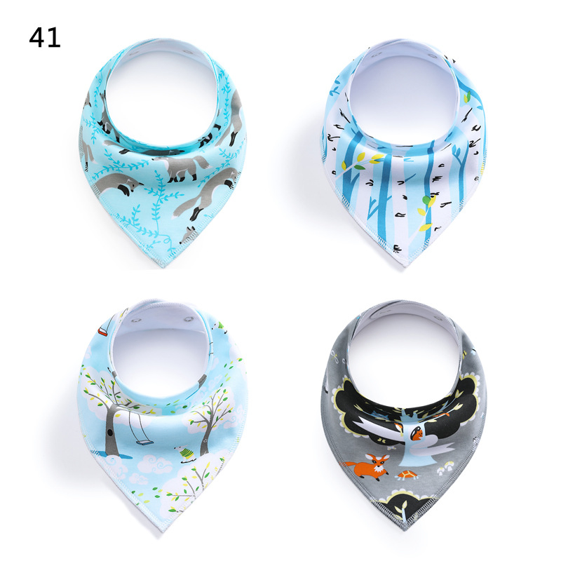 0139 Saliva Towel Baby Bib Fleece Cotton Triangle Towel Spring and Autumn