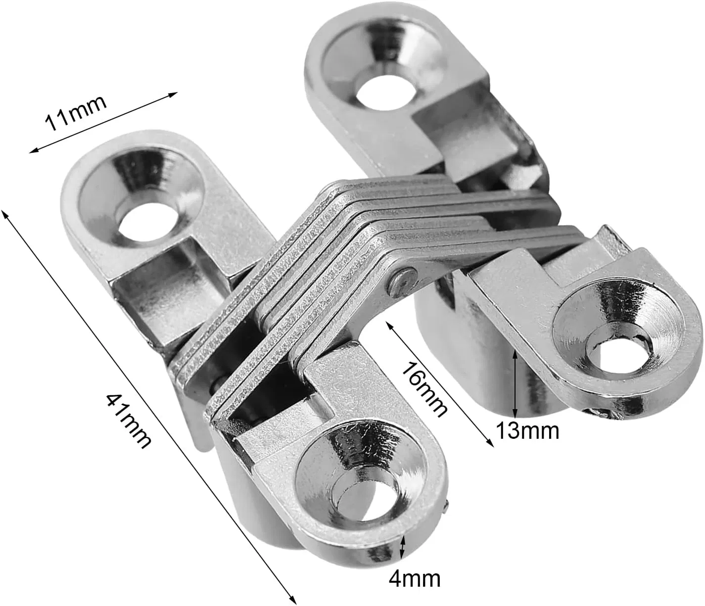 High Quality Zinc Alloy Concealed Hinges Invisible Hinge Cross Hinges for Doors