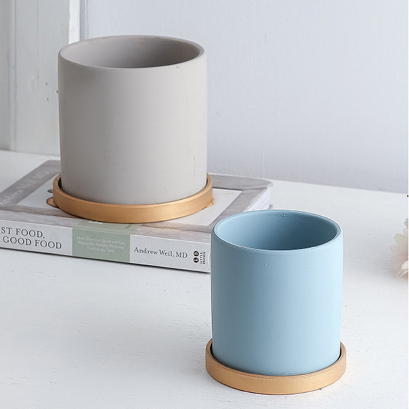 Горшки керамические цветные скандинавский стиль