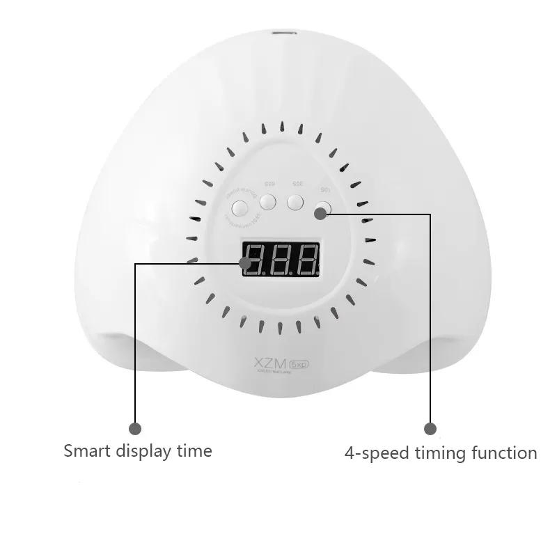 5XP Fast Curing Gel Polish 168W UV LED Nail Lamp