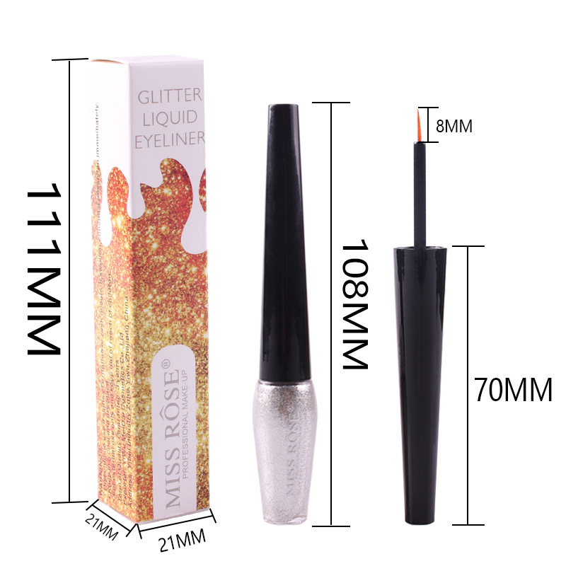 Mr 45 Pearlescent Liquid Eyeliner Diamond Highlighter Eyeliner Long Lasting Waterproof Liquid Eyeshadow