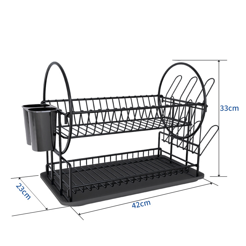 Heavy-Duty Rustproof Dish Drying Rack for Space-Saving Solutions