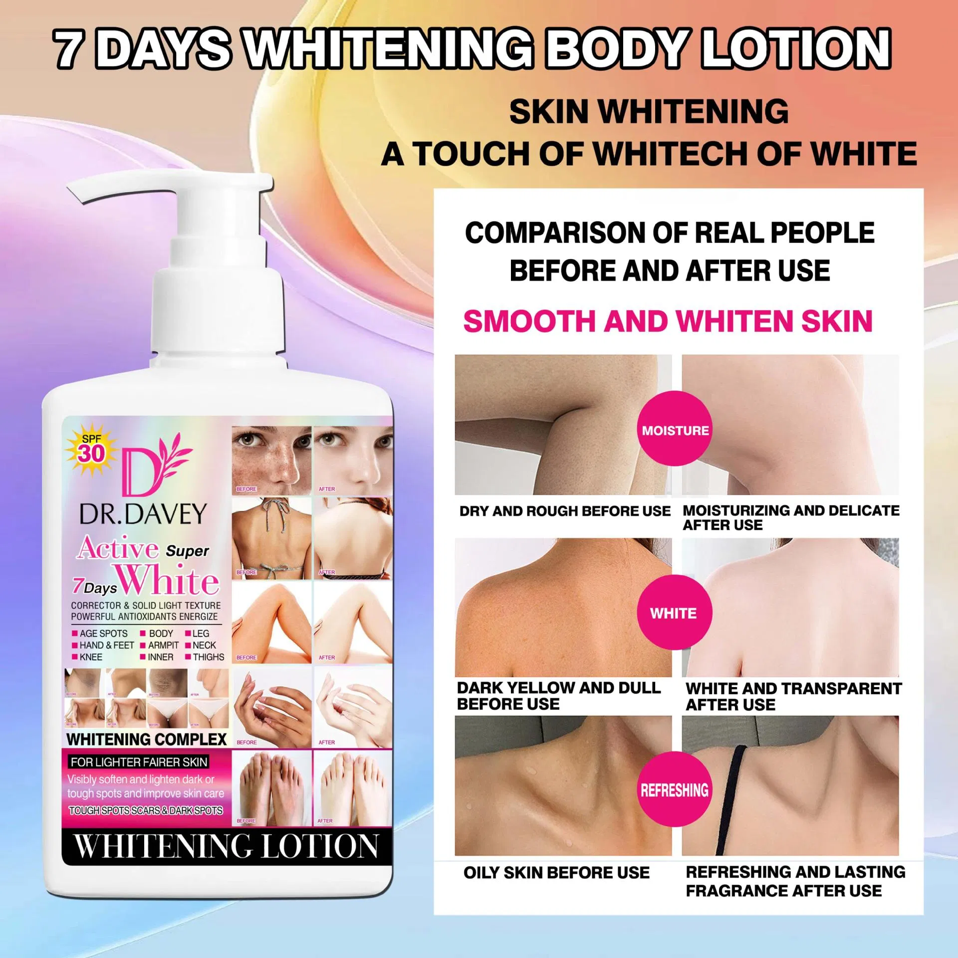 Active Super 7 Days Whitening Body Lotion - Improve Skin Tone & Nourish Skin Care