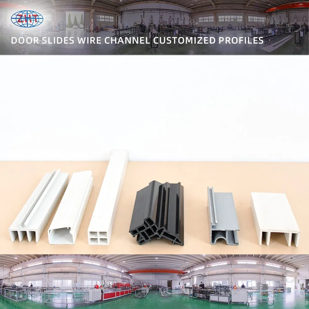 Custom Material White Rigid PVC Sliding Track with 3 Grooves for Windows and Doors