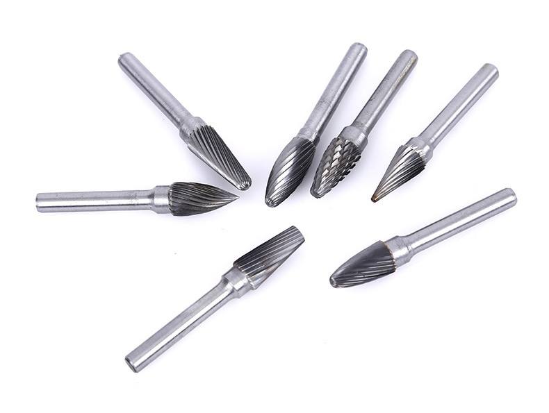 Single Flute Tungsten Carbide Conical Burr Bits for Stainless Steel