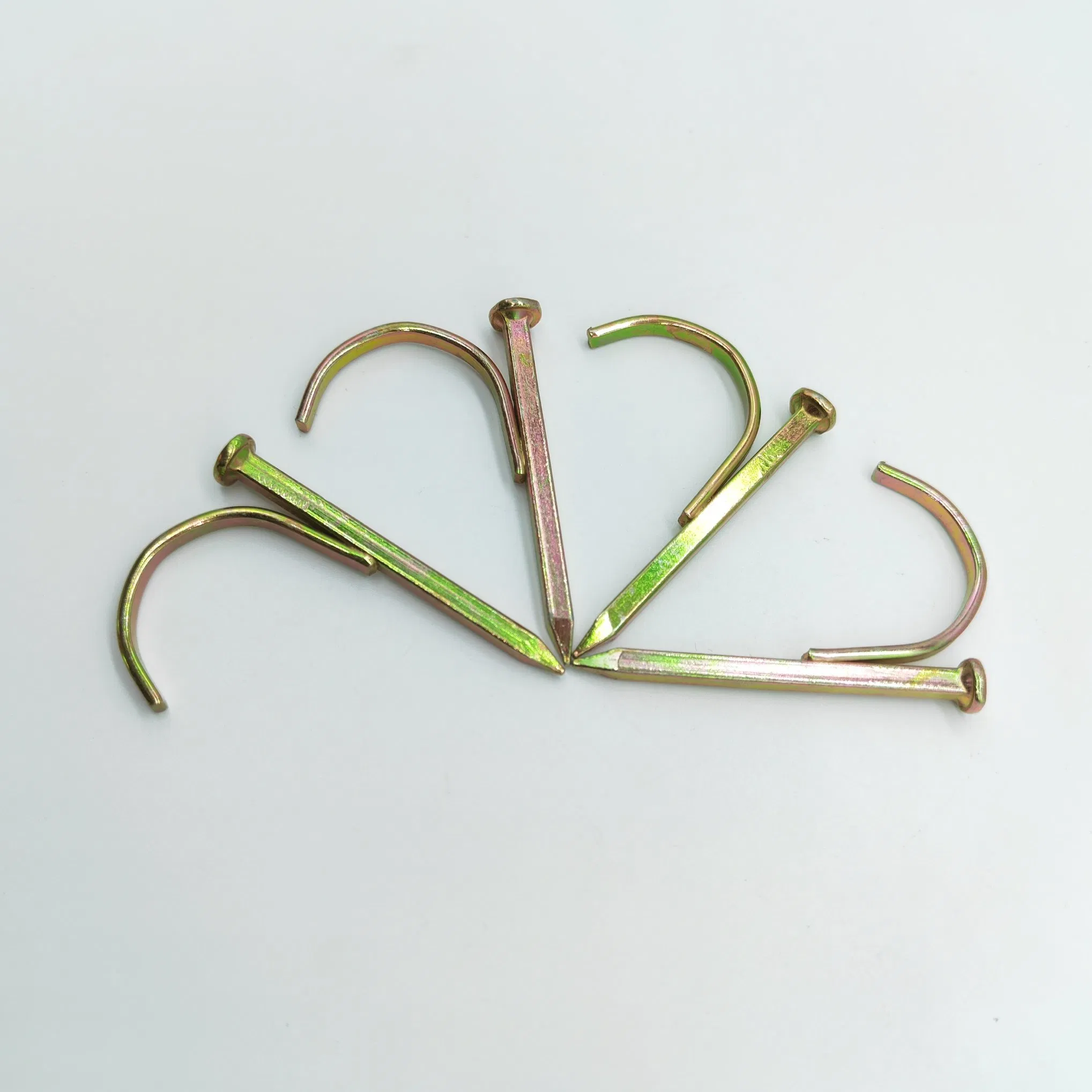High Quality Steel Galvanized Colored Pipe Fixing Nail Hook Nail for Water Pipe Smooth Shank Roofing Concrete Nail
