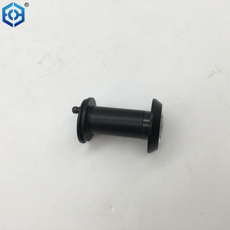 Black Brass Super Wide Angle Door Viewer Peep Hole with Cover