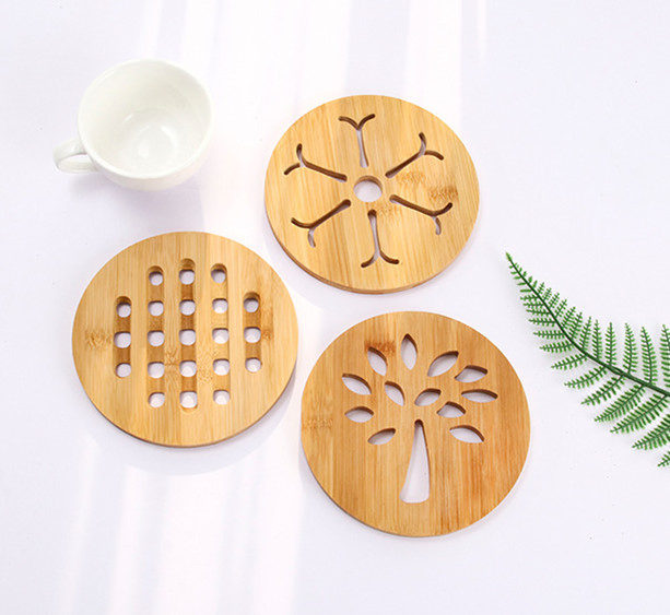 Home Kitchen Bamboo Pot Hot Pad Table Mat
