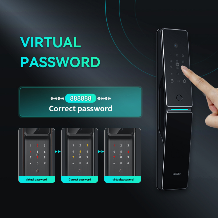 Leelen Face Recognition Fingerprint Keyless Unlock APP Remote Control Intelligent Digital Door Lock Use Different Scenarios