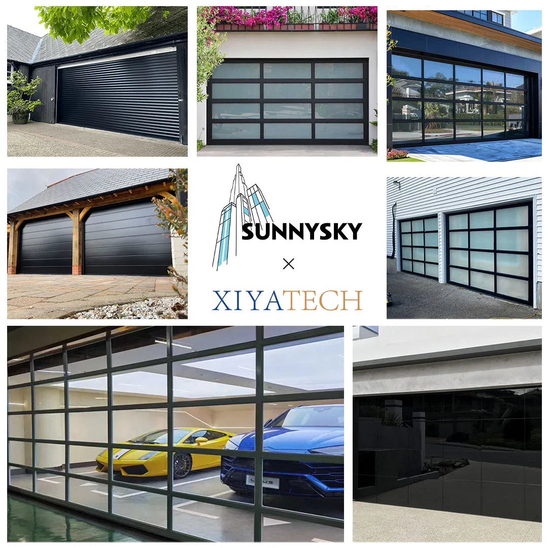 CE Approved Fast Delivery Dark Grey Cheap Electric Residential High Quality Sectional Garage Doors