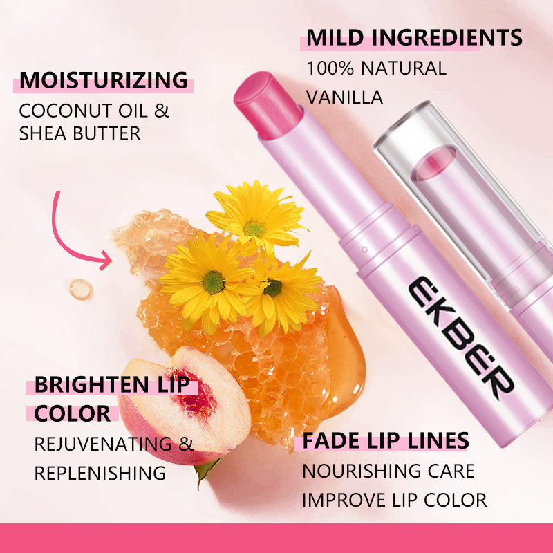 Wholesale Custom Organic Moisturizing Nourishing Peach Lip Balm