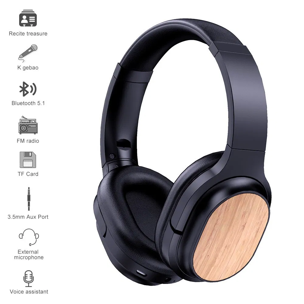 Беспроводные наушники с шумоподавлением Bamboo Wood