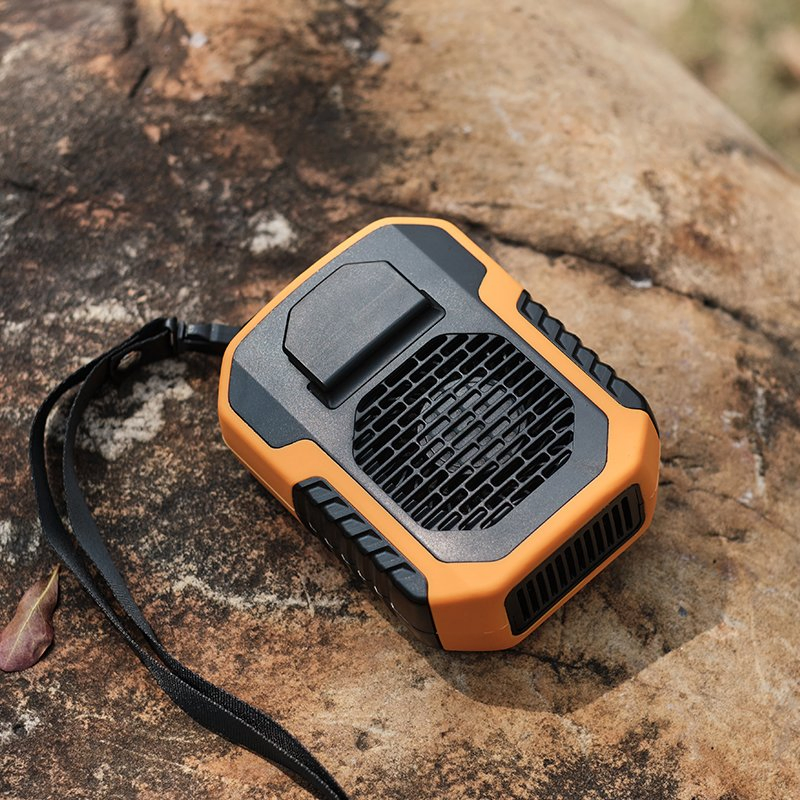 Portable 2 in 1 Power Banks with Foldable Mini USB Cooling Hang Waist Mini Fan