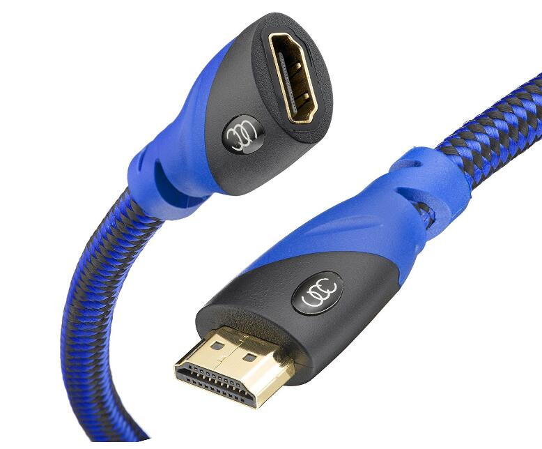HD Male-Female 19 Pin Plug-Plug Extension Cable for 4K & HDTV
