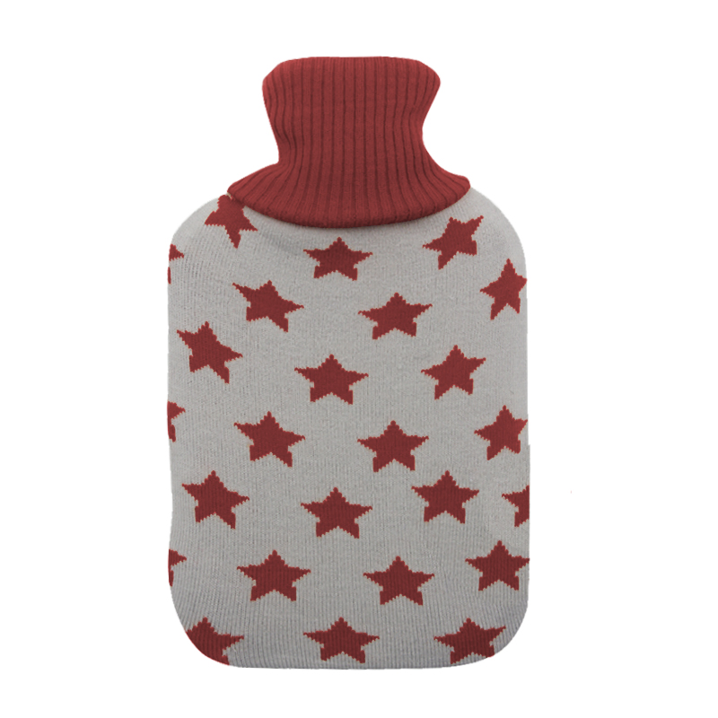 Medical Rubber Hot Water Bag with Colorful Cover for Back Pain