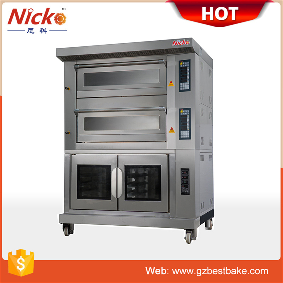 Convention Electric Convection Oven Deck Baking Oven Prooing Combination Oven, 5 Trays Convection Rotary Oven+4 Trays Deck Ovens