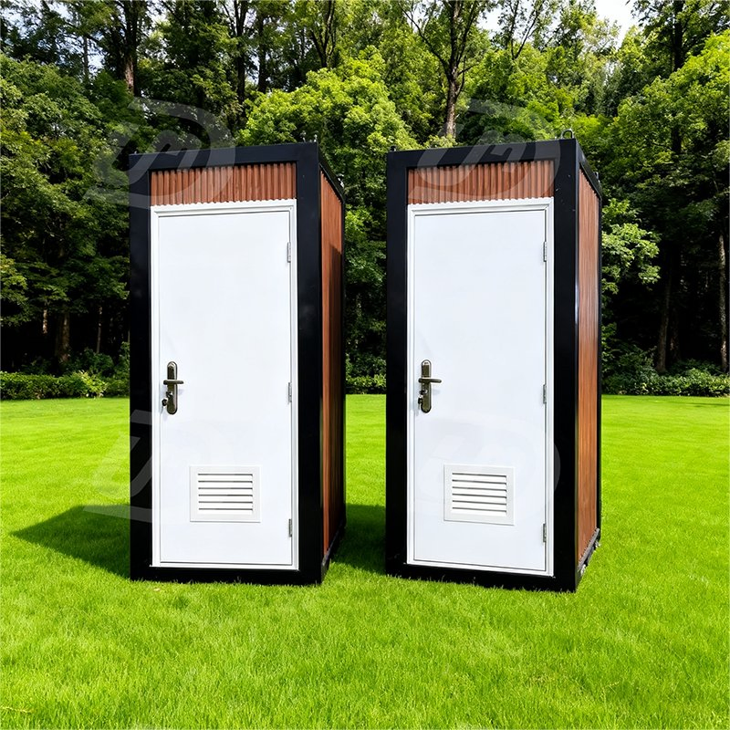 Outdoor Prefabricated Prefab Container Restroom Mobile Public Single Wc Toilet Portable Bathroom
