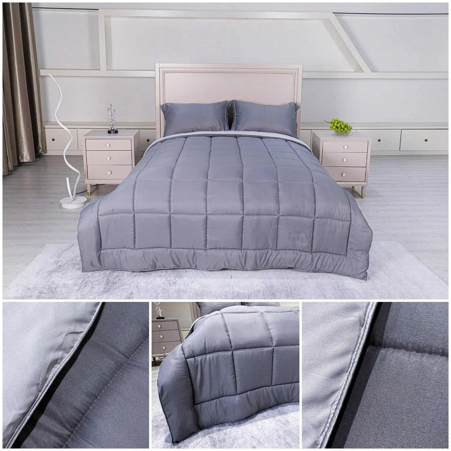 European Style Home Bed Factory Wholesale Microfiber Soft Like Egyptian Cotton King Size Bedding and Comforter Set