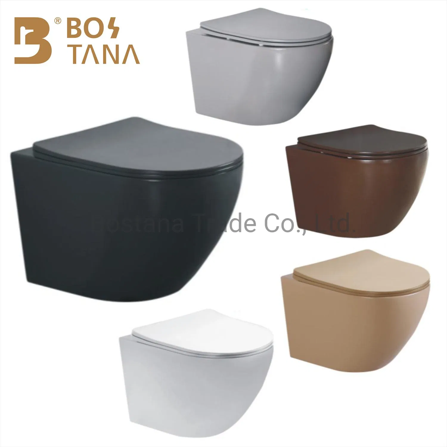 Bathroom Toilet Custom-Made Ceramic Toilets in a Variety of Matte Colors