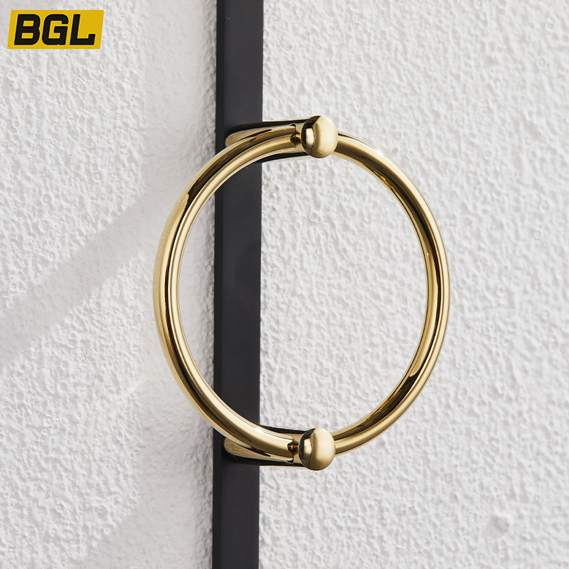 Simple Nordic Style Modern Wall Mount Hanging Brass Gold Coat Rack