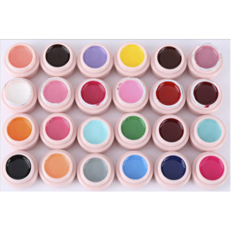 Colorful Packaged 24 Mix Colors Builder UV Gel